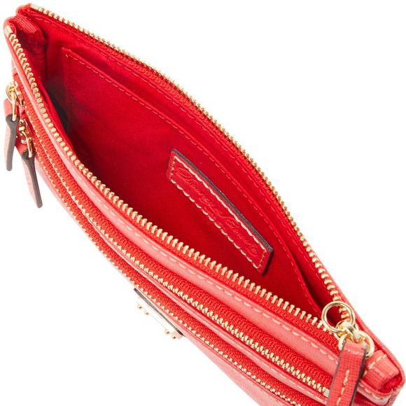 Dooney & Bourke Bags Dooney Bourke Saffiano Triple Zip Wristlet